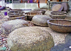 Cư dân ở đây sống bằng nghề nuôi trồng thuỷ sản.