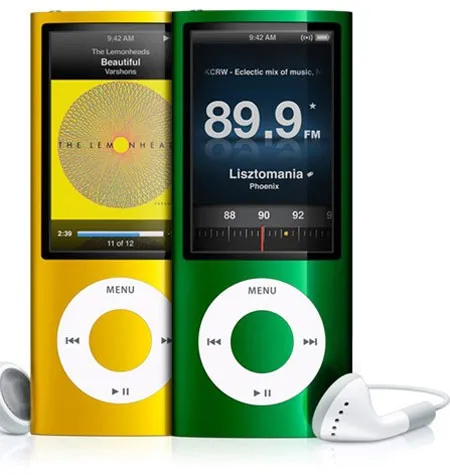 iPod Nano thế hệ mới có bộ nhớ 8 GB (149 USD) và 16 GB (179 USD). iPod Nano thế hệ mới có bộ nhớ 8 GB (149 USD) và 16 GB (179 USD).