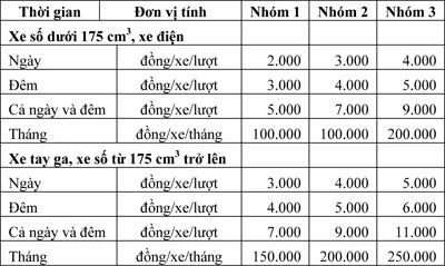 TP.HCM: Ban hành mức thu phí trông giữ xe mới ảnh 1