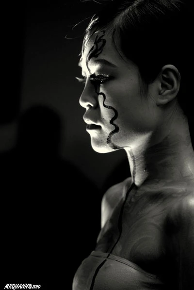 Mục sở thị vẽ tranh trên cơ thể người mẫu ở Hà Nội ảnh 6