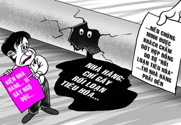 Níu áo nhà hàng vì khách bị ngộ độc ảnh 1