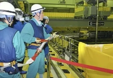 Nhà máy điện Shimane tập huấn ứng phó thảm họa ảnh 1