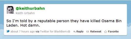 Ai là người đầu tiên đưa tin "Binladen chết" lên Web? ảnh 2