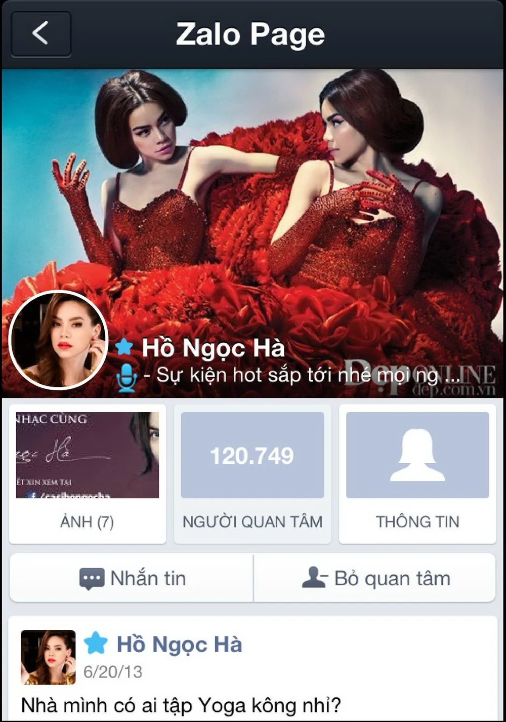 Hồ Ngọc Hà lập kỷ lục trên mạng xã hội ảnh 1