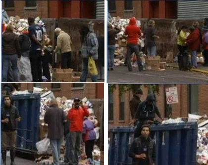 Ảnh sốc dân New York lục thùng rác tìm đồ ăn ảnh 2