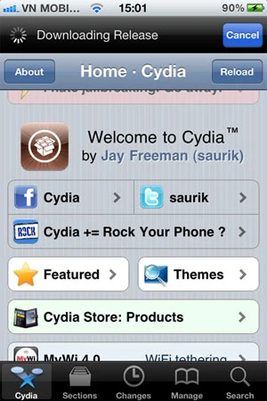 Phần mềm jailbreak iOS 4.1 xuất hiện ảnh 3