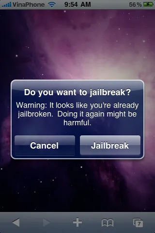 Hướng dẫn jailbreak iOS 4 trên web ảnh 2 Hướng dẫn jailbreak iOS 4 trên web ảnh 2