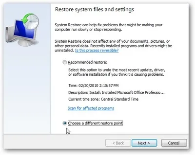 Sử dụng System Restore để khôi phục hệ thống trên Windows 7 ảnh 1