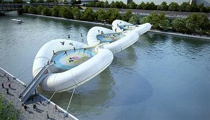 Nhảy tưng tưng qua sông Seine ảnh 1