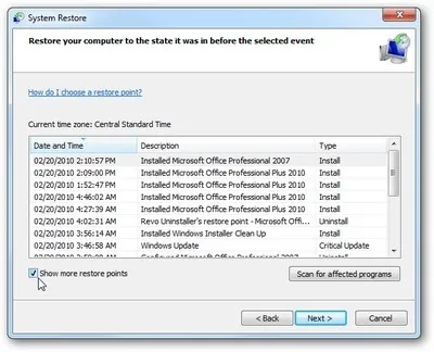 Sử dụng System Restore để khôi phục hệ thống trên Windows 7 ảnh 2
