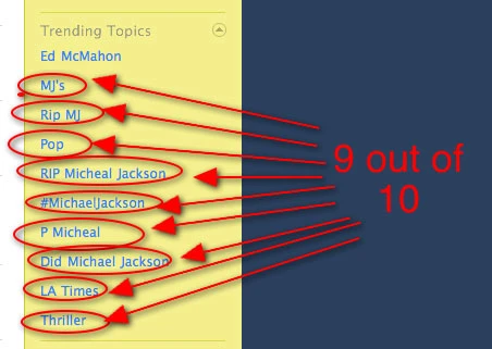 Nhiều web “gục ngã” cùng Michael Jackson ảnh 2