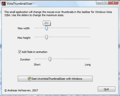 Điều chỉnh kích cỡ Taskbar Thumbnail với phần mềm miễn phí ảnh 4