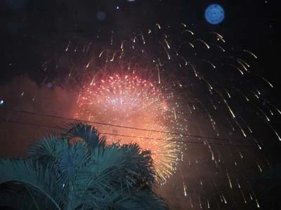 Chùm ảnh: Người dân TP. HCM xem pháo hoa trong mưa ảnh 16