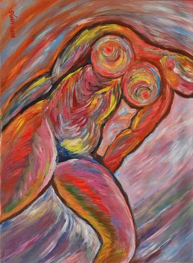 Một tác phẩm của họa sĩ Nguyễn Kim Đính. Một tác phẩm của họa sĩ Nguyễn Kim Đính.