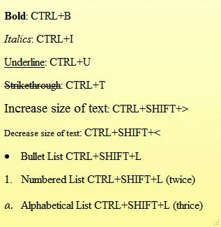 Danh sách tổ hợp phím dành cho Sticky Notes Danh sách tổ hợp phím dành cho Sticky Notes