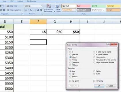 10 "tuyệt chiêu" với tính năng Paste trong Excel ảnh 2 10 "tuyệt chiêu" với tính năng Paste trong Excel ảnh 2