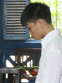 Bị cáo Nguyễn Văn Chép tại tòa. Bị cáo Nguyễn Văn Chép tại tòa.