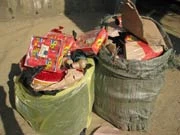 Pháo lựu đạn, pháo giàn và pháo hoa bị lực lượng Công an tỉnh Lạng Sơn thu giữ.