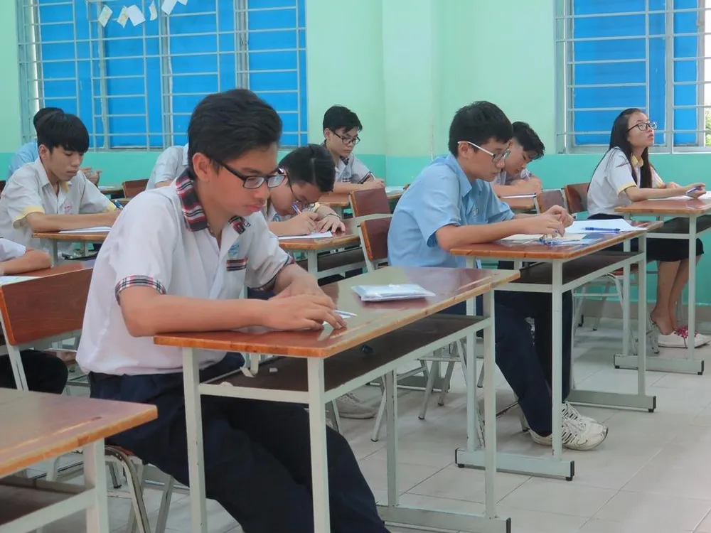 hí sinh tham dự kỳ thi lớp 10 vừa qua tại TP.HCM.