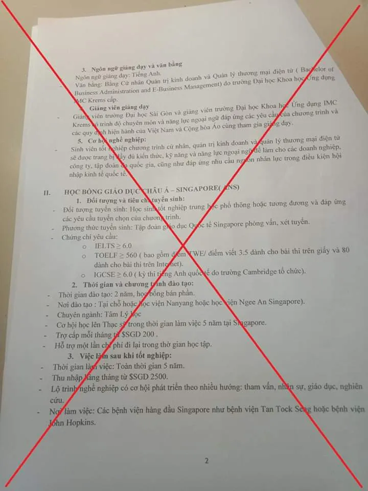 Giả mạo văn bản tuyển sinh lừa SV, phụ huynh hàng trăm triệu ảnh 2
