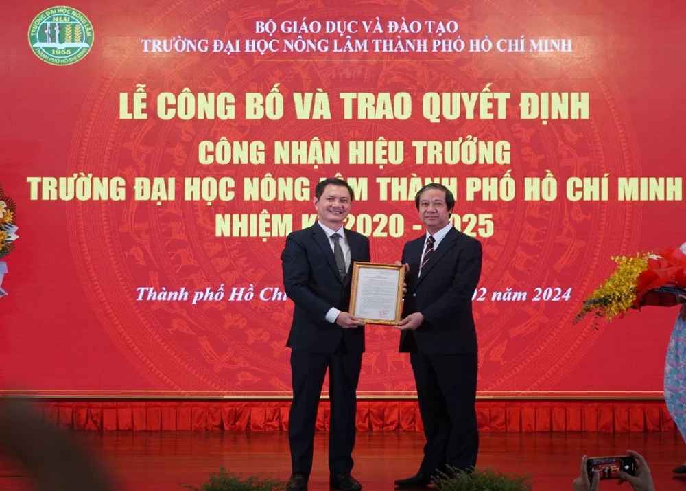 Trường ĐH Nông lâm TP.HCM bổ nhiệm hiệu trưởng