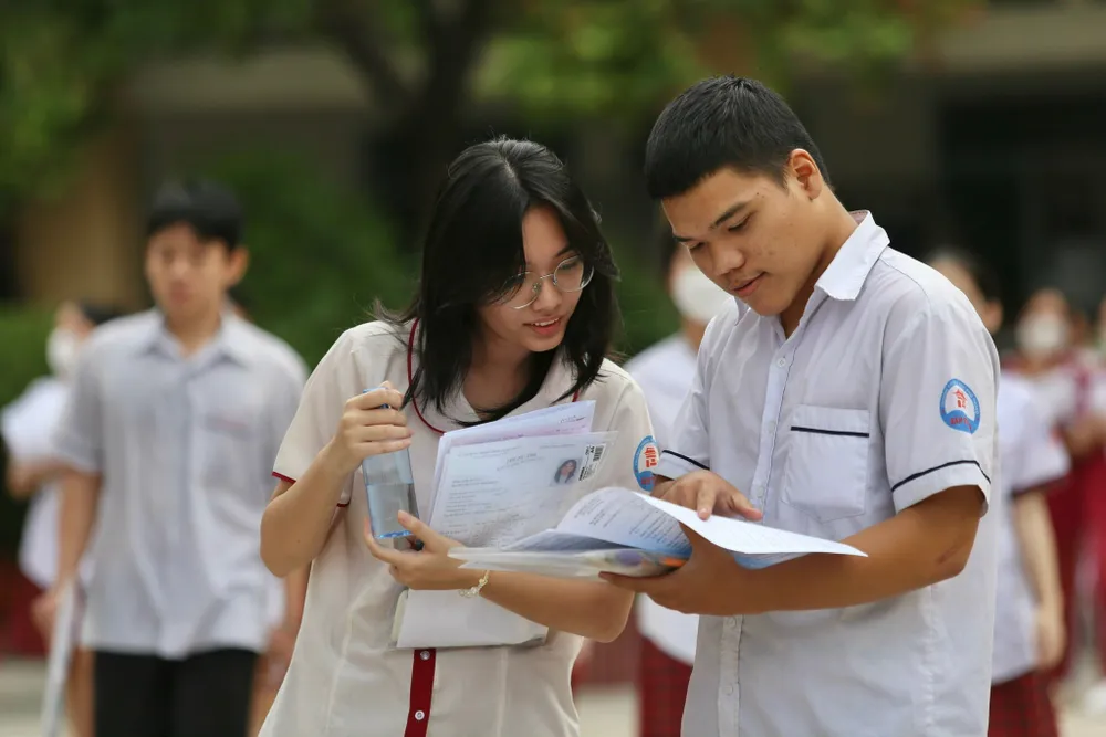 Thí sinh dự thi tốt nghiệp THPT tại TP.HCM vừa qua. Ảnh: TRƯỜNG GIANG Xét tuyển đại học