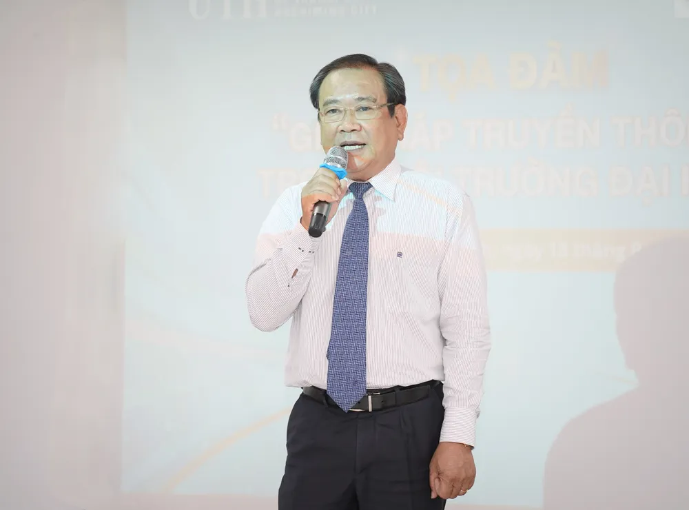 Nhà báo Mai Ngọc Phước - Tổng Biên tập Báo Pháp Luật TP.HCM. Ảnh: THUẬN VĂN truyen-thong-noi-bo-truong-dai-hoc-1 (2).jpg