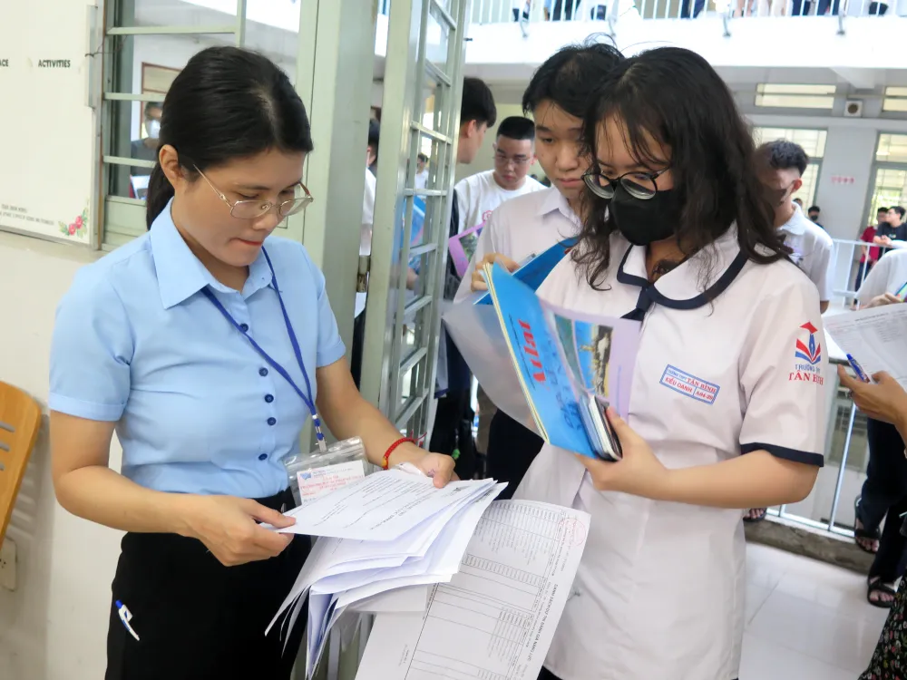 Thí sinh dự thi đánh giá năng lực năm 2024 do ĐH Quốc gia TP.HCM tổ chức. Đây là kỳ thi tuyển sinh riêng có quy mô lớn nhất những năm qua. Ảnh:P.A Kỳ thi tuyển sinh riêng năm 2025