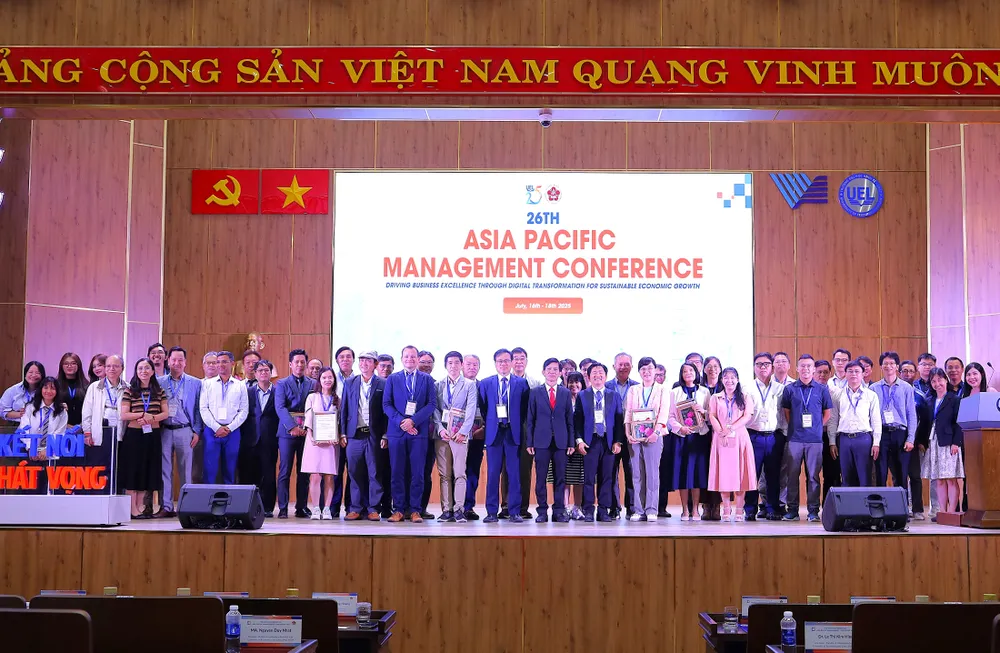 Hội thảo APMC 2025 quy tụ nhiều chuyên gia quốc tế. Ảnh: BTC hoi-thao-kinh-te-ben-vung-UEL (3).JPG