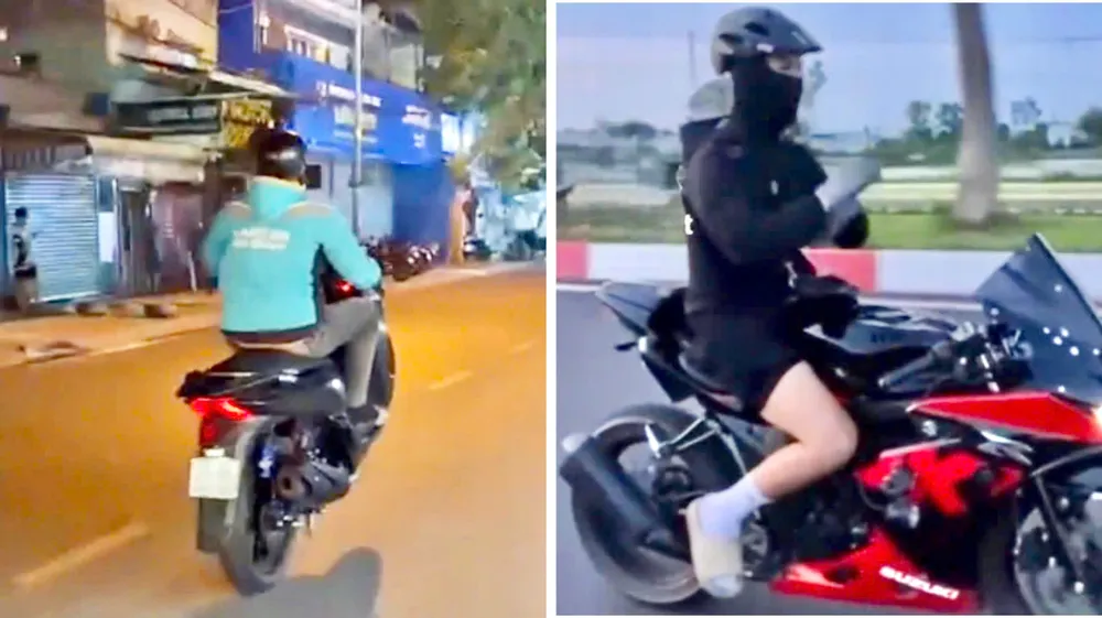 TP.HCM: Nhiều trường hợp ‘biểu diễn’ trên xe để đăng lên mạng bị xử phạt tiền và tịch thu xe