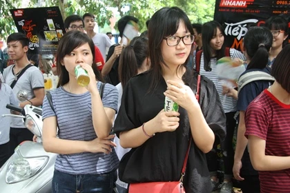 Hình ảnh thí sinh dự thi tại cụm thi trường ĐH Thủy Lợi Hà Nội