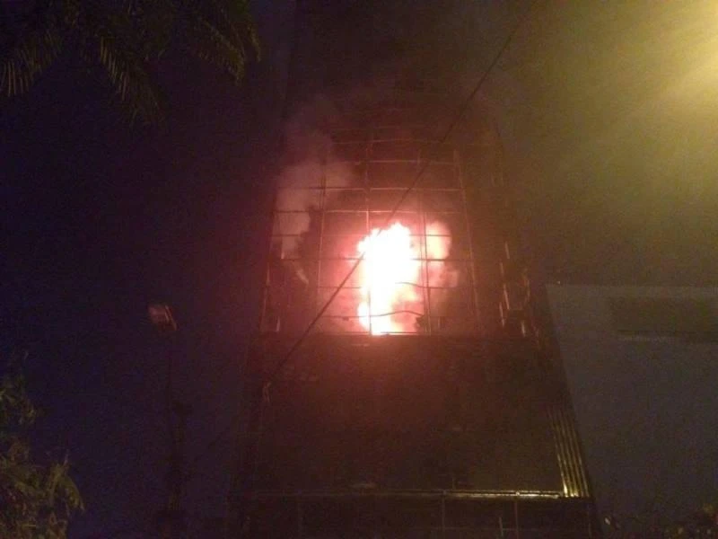 Hiện trường đám cháy