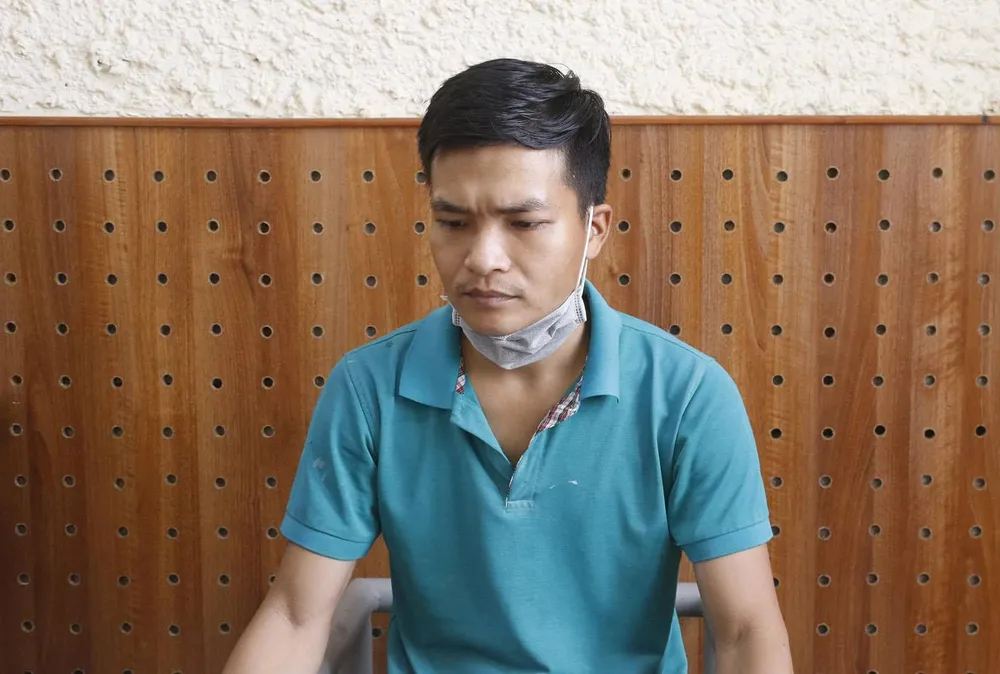 Bị can Nguyễn Trọng Điệp tại cơ quan công an. Ảnh: CACC Bị can Nguyễn Trọng Điệp tại cơ quan công an. Ảnh: CACC