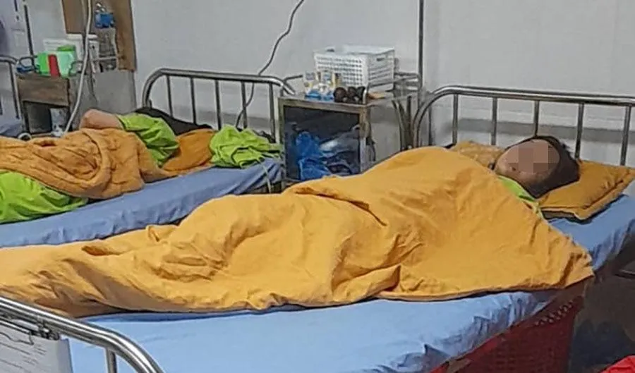 Hiện NYC vẫn phải nằm ở viện để điều trị sau sự việc. Ảnh gia đình nạn nhân cung cấp.