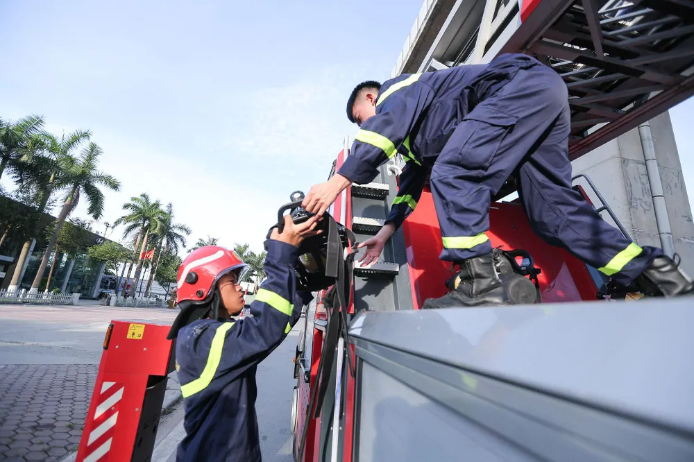 Việc diễn tập nhằm tăng cường khả năng thường trực, sẵn sàng ứng phó, xử lý các tình huống cháy, nổ, cứu nạn, cứu hộ của lực lượng, phương tiện tại chỗ.