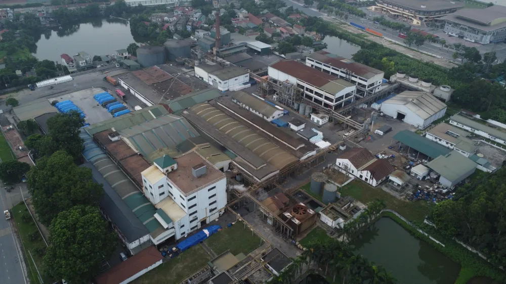 Công ty TNHH Miwon Việt Nam nhìn từ trên cao. Ảnh PHI HÙNG Công ty TNHH Miwon Việt Nam nhìn từ trên cao. Ảnh PHI HÙNG