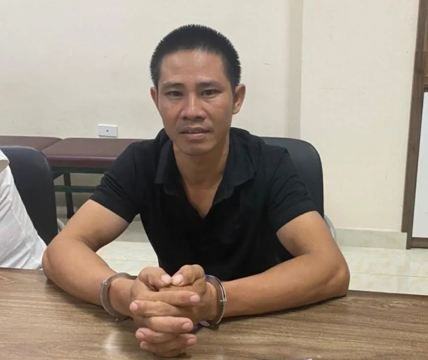 Nghi phạm Nguyễn Đại Quang tại Công an quận Ngô Quyền. Ảnh CTV Nghi phạm Nguyễn Đại Quang tại Công an quận Ngô Quyền. Ảnh CTV