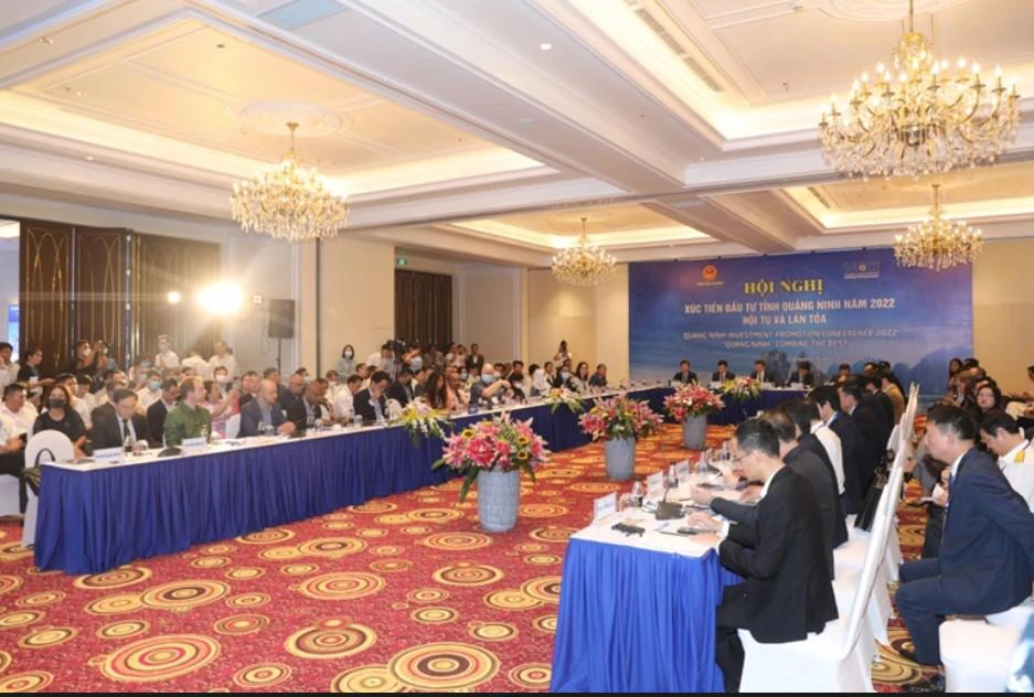 Toàn cảnh buổi khai mạc hội nghị. Ảnh Báo Quảng Ninh