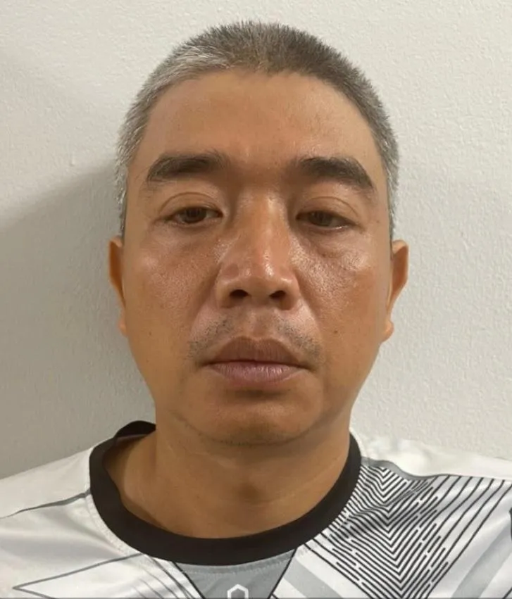 Bị can Mai Xuân Thái tại cơ quan công an. Ảnh CACC