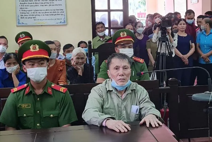 Bị cáo Hà Văn Thành tại phiên tòa sơ thẩm hôm nay. Ảnh: CTV