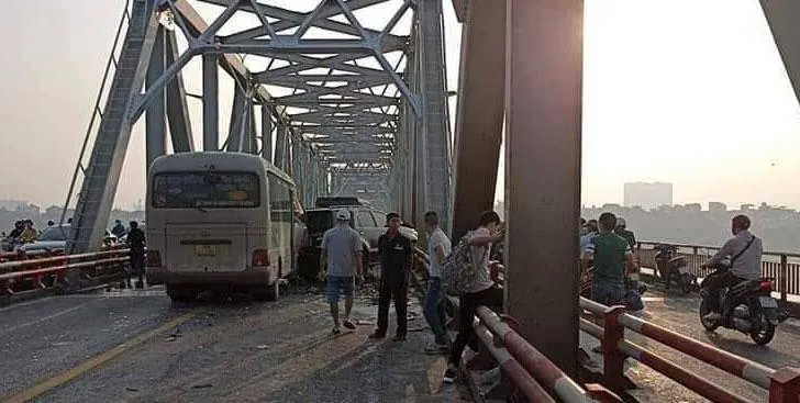 Hiện trường vụ tai nạn. Ảnh: CTV