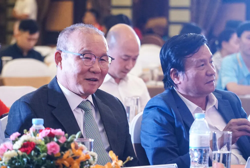 Sự kiện có sự tham dự của HLV trưởng đội tuyển Việt Nam Park Hang Seo. Ảnh: PHI HÙNG