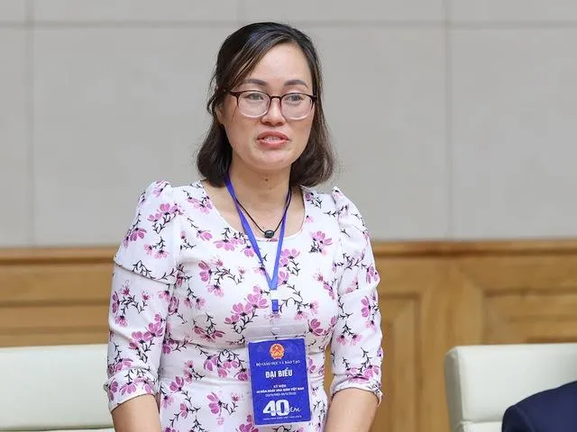 Cô giáo Phạm Thị Tâm. Ảnh VGP Cô giáo Phạm Thị Tâm. Ảnh VGP