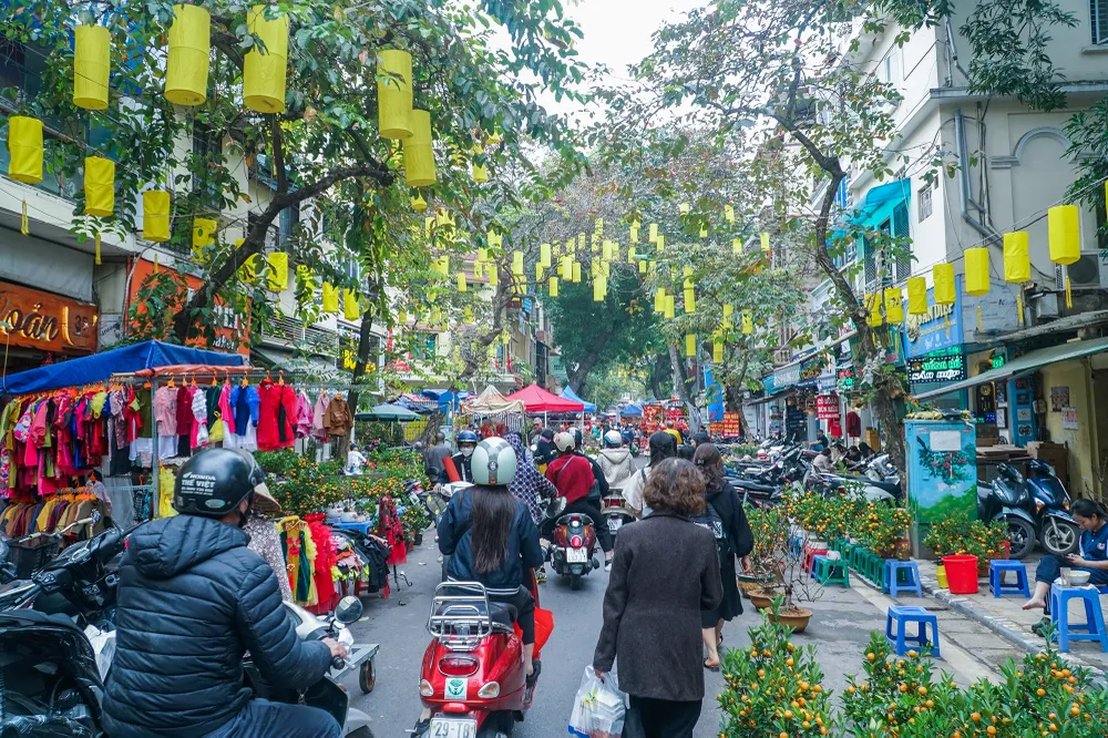 Hình thành từ những năm đầu thế kỷ 20, chợ hoa Hàng Lược được coi là chợ hoa lâu đời nhất Hà Nội. Hình thành từ những năm đầu thế kỷ 20, chợ hoa Hàng Lược được coi là chợ hoa lâu đời nhất Hà Nội.