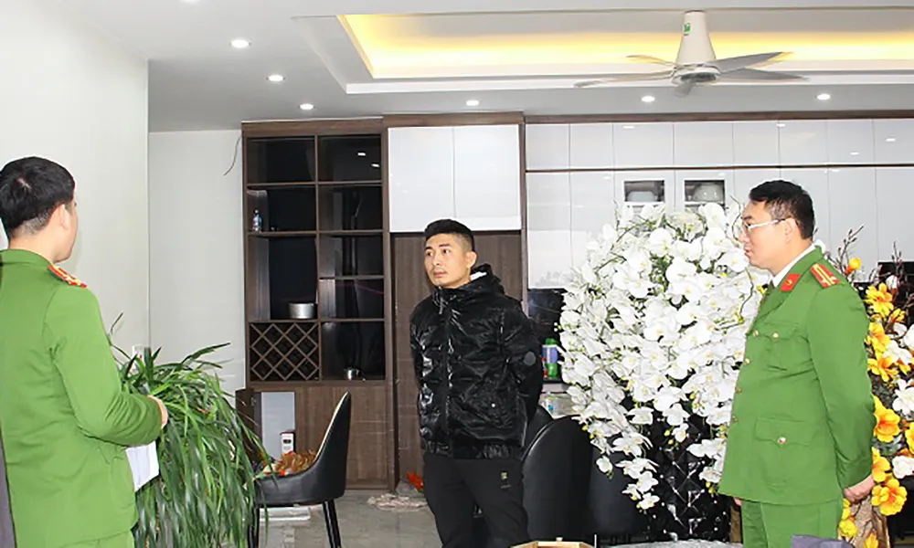 Công an đã khởi tố bị can với Trần Tiến Phong về tội trộm cắp tài sản. Ảnh CACC