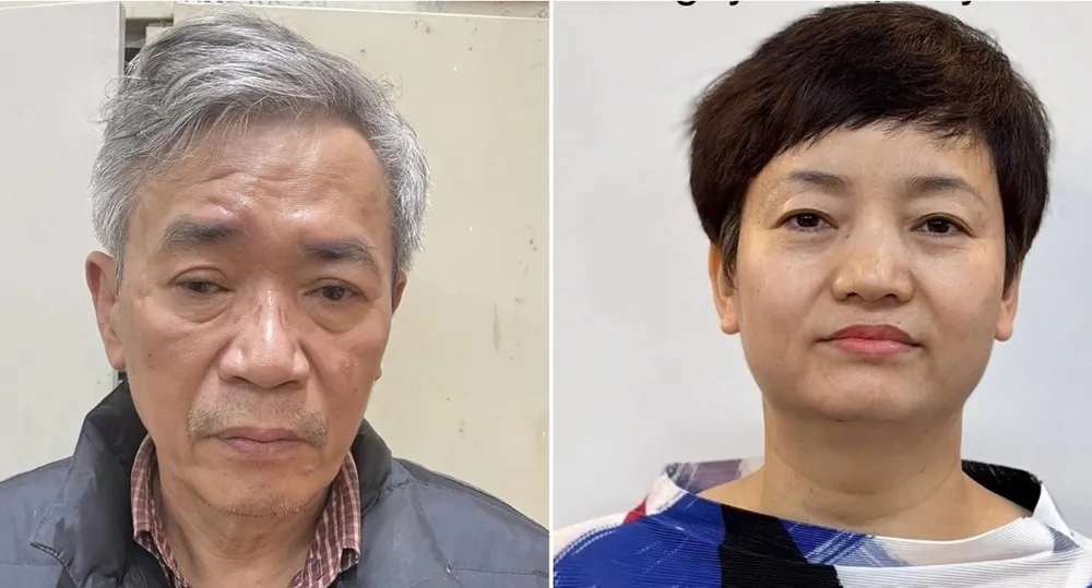 Bị can Nguyễn Anh Dũng và Nguyễn Thị Quyên. CACC Bị can Nguyễn Anh Dũng và Nguyễn Thị Quyên. CACC