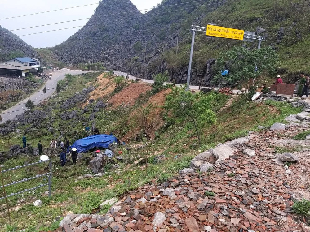 Hiện trường xảy ra sự việc. Ảnh CTV