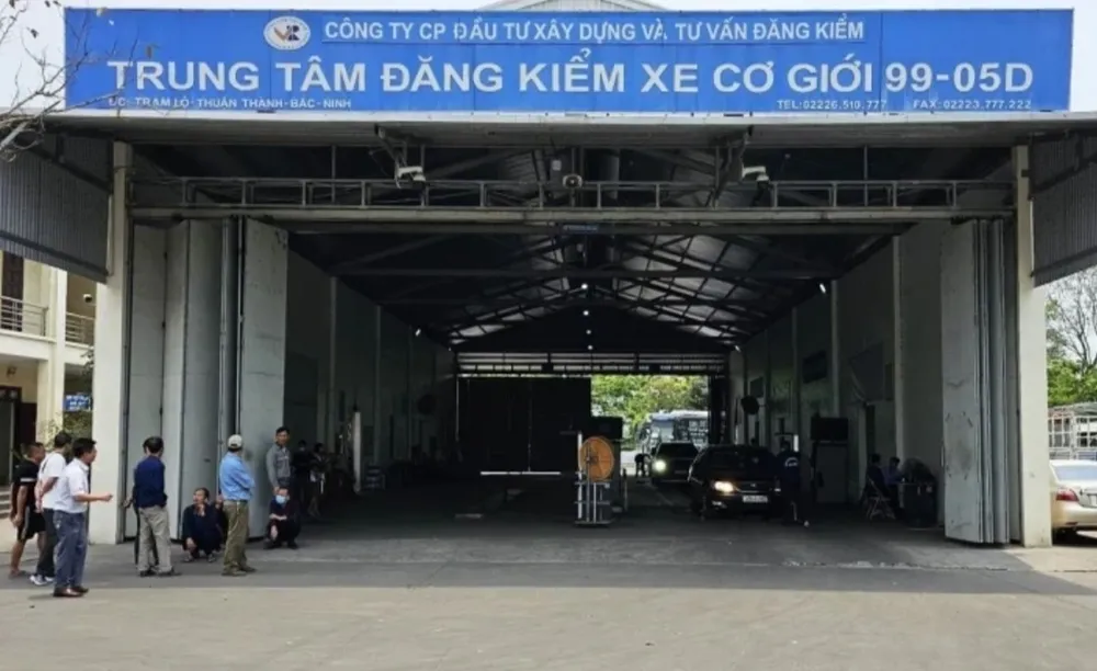 Trung tâm Đăng kiểm xe cơ giới 99-05D. Ảnh: CTV