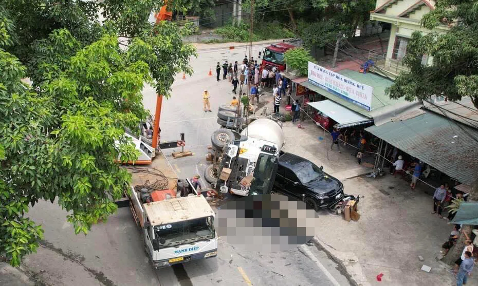 Hiện trường vụ tai nạn. Ảnh CTV Hiện trường vụ tai nạn. Ảnh CTV