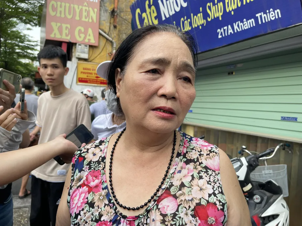 Bà Nguyễn Thị Kim Dung xót xa kể lại vụ việc. Ảnh: CTV Bà Nguyễn Thị Kim Dung xót xa kể lại vụ việc. Ảnh: CTV